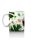 Yonca ve Yapraklarla Süslenmiş St. Patrick’s Koala - Baskılı kahve kupası