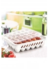 Yumurta Kapalı Saklama Kabı 24lü Beyaz