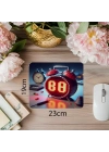 Yumuşak Işıklı Eski Alarm Mouse Pad - 19x23 cm 2 mm Dikdörtgen İthal Baskılı Mouse Pad