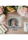 Yuvarlak Desenli Taş Bahçesi Mouse Pad - 19x23 cm 2 mm Dikdörtgen İthal Baskılı Mouse Pad