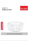Yuvarlak Şeffaf Badya 1 Adet 1 No Royaleks-E173