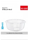 Yuvarlak Şeffaf Badya 1 Adet 3 No Royaleks-E175