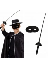 Zorro Kostüm Plastik Aksesuar Seti – Maske Ve Kılıç (67 Cm)