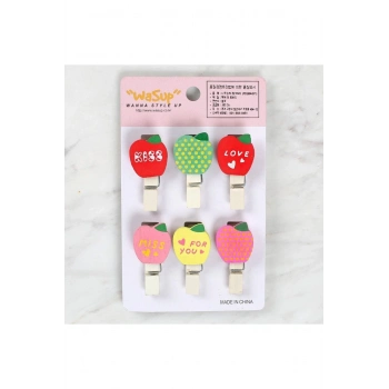 Bfs Dekoratif Elma Desenli Mandal 6Lı