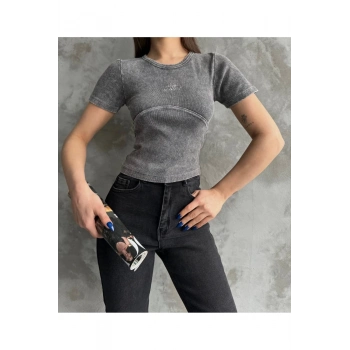 Nakis Islemeli Asit Yikamali Bluz – Uygun Fiyatlı, Hızlı Kargo, Trend Ürün - Şık Tasarım - Şık Ta...