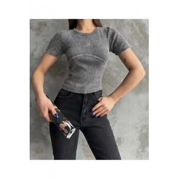 Nakis Islemeli Asit Yikamali Bluz – Uygun Fiyatlı, Hızlı Kargo, Trend Ürün - Şık Tasarım - Şık Ta...