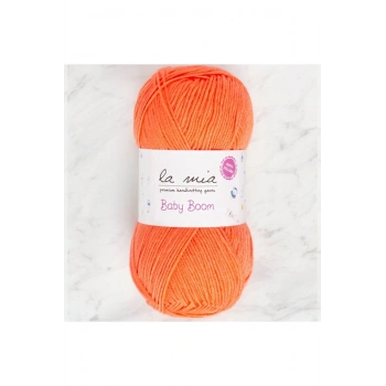 La Mia Baby Boom Neon Turuncu El Örgü İpi - 1212 - 34109