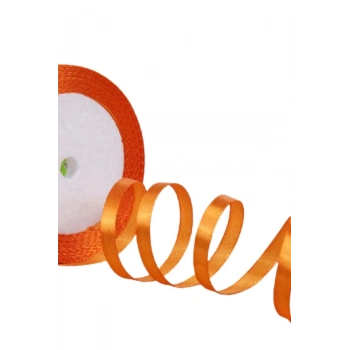 Bfs Saten Kurdele 6 Mm Orange 10 Metre