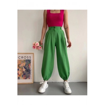 Şalvar pantolon yeşil s23202