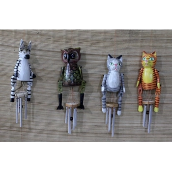 Ahşap Hayvan Figürlü Çan No:2