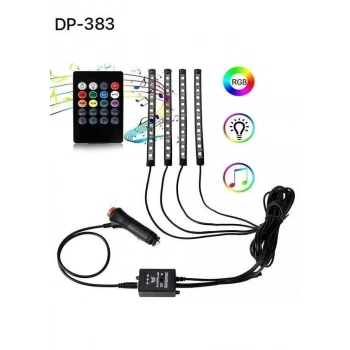 Araç İçi Ayak Altı Ses Duyarlı Şerit Led 4lü Set