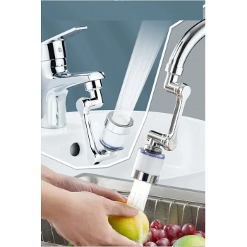 ÇOK SATAN 1080 ° Derece Dönebilen Filtreli Lavabo Musluk Başlığı