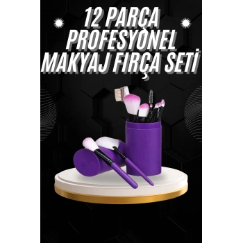 ÇOK SATAN 12 Parça Profesyonel Makyaj Fırçası Far Fırçası Allık Fırçası Yumuşak Kıllı
