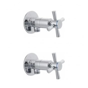 ÇOK SATAN 2 Li Artı Aç Kapa 4 Kollu Krom Çevirveli Taharet Musluğu