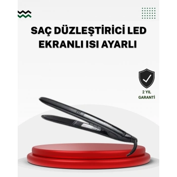 ÇOK SATAN 2025 Seri Profesyonel Isı Ayarlı Titanyum Kaplama Saç Düzleştirici Dijital Ekranlı