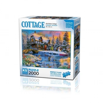 ÇOK SATAN 22526 Old Winter Cottage 2000 Parça Puzzle -KS Puzzle
