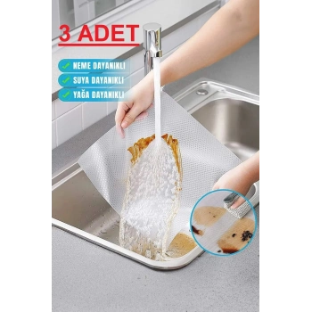 ÇOK SATAN ( 3 ADET ) Çok Amaçlı Pratik Kaydırmaz 45 Cm X 3 Metre Raf Örtüsü (Mutfak-Dolap içi-Buzdolabı )