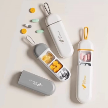 ÇOK SATAN 3 Bölmeli Taşınabilir Seyahat Tipi Hap Saklama Kutusu İlaç Saklama Kutusu