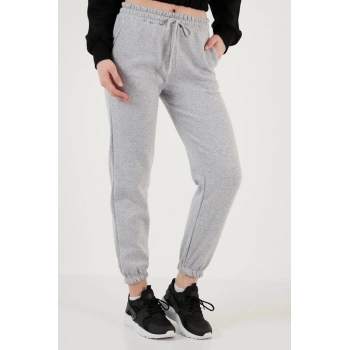 ÇOK SATAN 3 iplik şardonlu paça lastikli eşofman gri is001