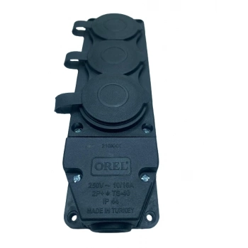 ÇOK SATAN 3 Lü Kauçuk Grup Priz Monofaze 1X16A 220 V