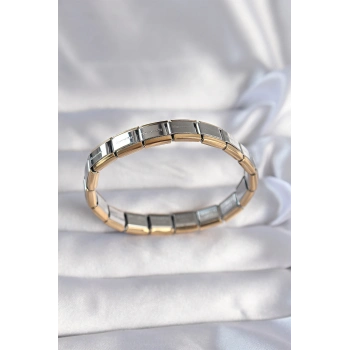 ÇOK SATAN 316L Çelik Çift Renk Yazılı Nomination Bileklik