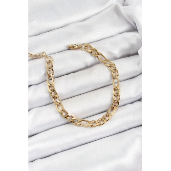 ÇOK SATAN 316L Çelik Gold Renk Zincir Erkek Bileklik