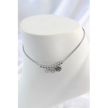 ÇOK SATAN 316L Çelik Gümüş Renk Yaşam Ağacı Model Kadın Halhal