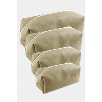 ÇOK SATAN 4 Adet El Tutmalı Makyaj Çantası