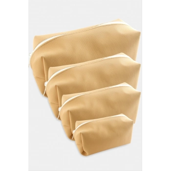 ÇOK SATAN 4 Adet El Tutmalı Makyaj Çantası