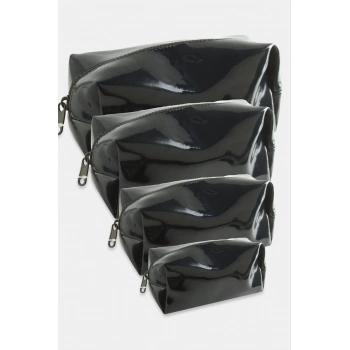 ÇOK SATAN 4 Adet El Tutmalı Makyaj Çantası