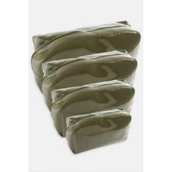 ÇOK SATAN 4 Adet El Tutmalı Makyaj Çantası