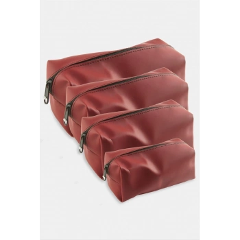 ÇOK SATAN 4 Adet El Tutmalı Makyaj Çantası