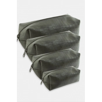 ÇOK SATAN 4 Adet El Tutmalı Makyaj Çantası