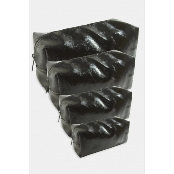 ÇOK SATAN 4 Adet El Tutmalı Makyaj Çantası