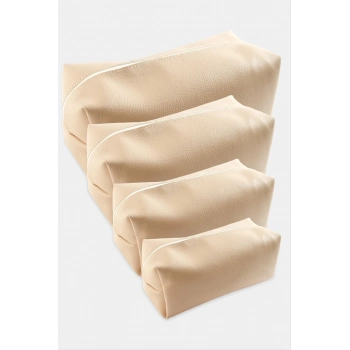 ÇOK SATAN 4 Adet El Tutmalı Makyaj Çantası