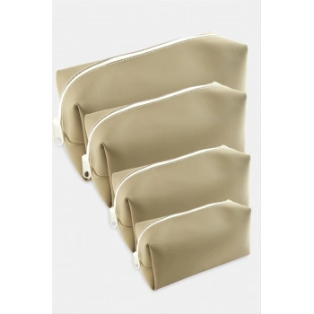 ÇOK SATAN 4 Adet El Tutmalı Makyaj Çantası