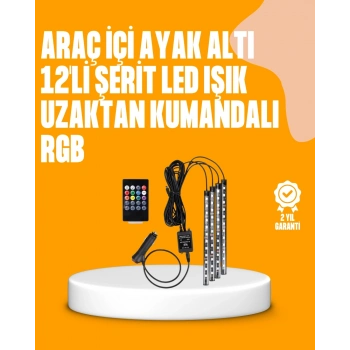 ÇOK SATAN 4 Parça RGB LED Araç İçi Aydınlatma Sistemi