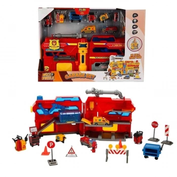 ÇOK SATAN 4539 Maxx Wheels Sesli ve Işıklı Garaj Seti İnşaat Garajı -Sunman