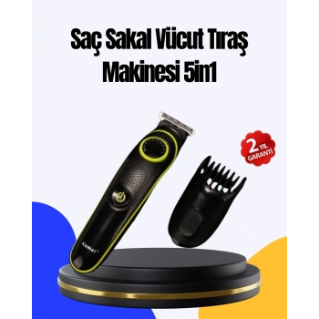 ÇOK SATAN 5 Başlıklı Çok Fonksiyonlu Saç Kesme ve Sakal Düzeltme Makinesi Erkek Bakım Aleti