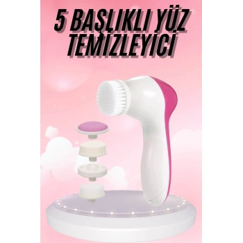 ÇOK SATAN 5 Başlıklı Titreşimli Cilt Temizleme Seti Canlandırıcı ve Onarıcı