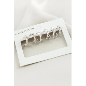 ÇOK SATAN 6 Adet Yıldız Halka Küpe