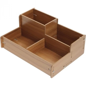 ÇOK SATAN Ahşap Masa Üstü Düzenleyici Kutu