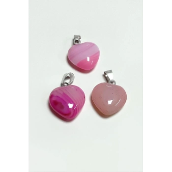 ÇOK SATAN Akik Kalpli Doğaltaş Kolye Ucu Küçük 1,5 cm