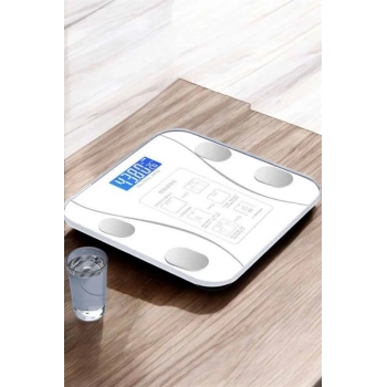 ÇOK SATAN Akıllı Tartı Dijital Baskül Yağ Su Kas Vücut Kitle Kilo Ölçer Tartı