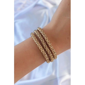 ÇOK SATAN Altın Renk Çoklu Kadın Bileklik