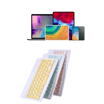 ÇOK SATAN Android ve İOS Uyumlu Bluetooth Kablosuz Türkçe Q Klavye Renkli