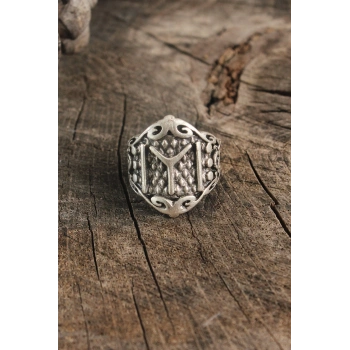 ÇOK SATAN Antik Gümüş Renk IYI İşleme Ayarlanabilir Erkek Yüzük