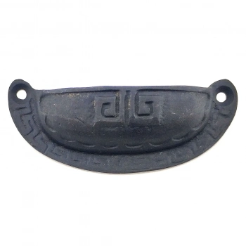 ÇOK SATAN Antika Tarz Dekoratif Pirinç Çizgili Tas Mobilya Kulbu - 37x90 Mm, Oksit