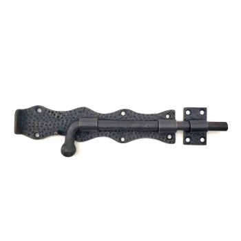 ÇOK SATAN Antika Tarz Dekoratif Pirinç Dövme Kapı Sürgüsü - 20cm, Oksit