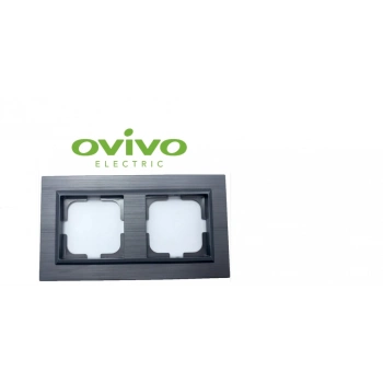 ÇOK SATAN Antrasit İkili Çerçeve Quantum - Priz ve Anahtar İçin Uyumlu Çerçeve